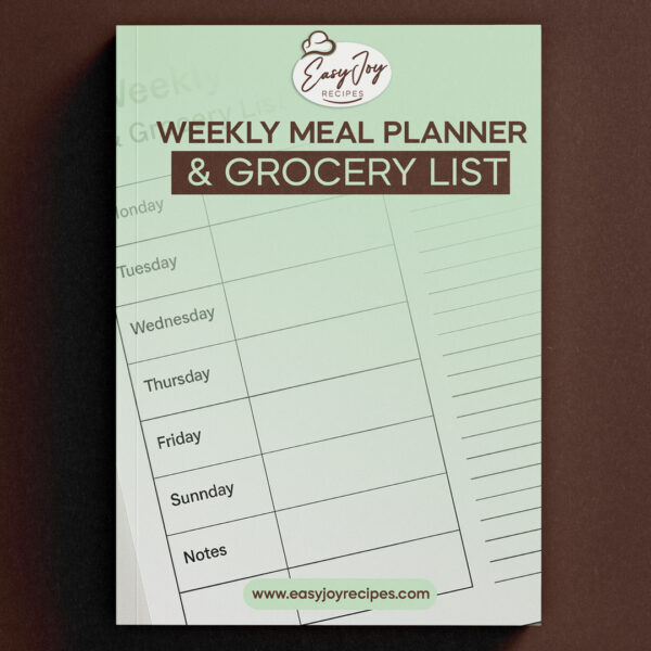 Weekly Meal Planner & Grocery List – Printable PDF